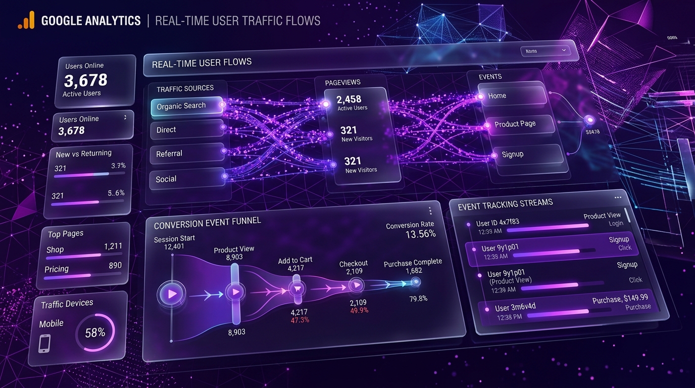 How Google Analytics (GA4) Works: Event Tracking, User Journeys & Conversion Measurement